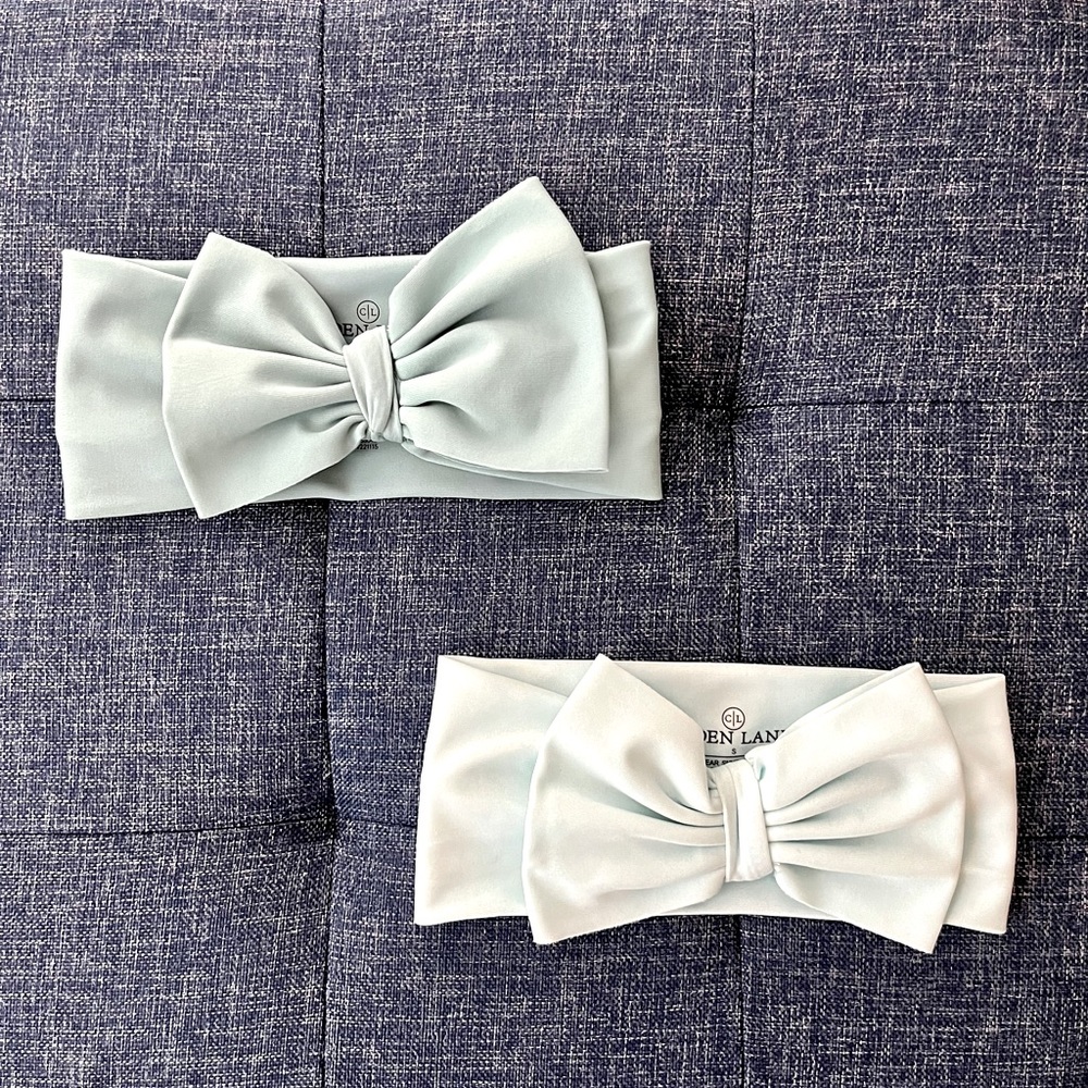 Caden Lane Swim Bow Set - Beach Breeze and Wave Blue